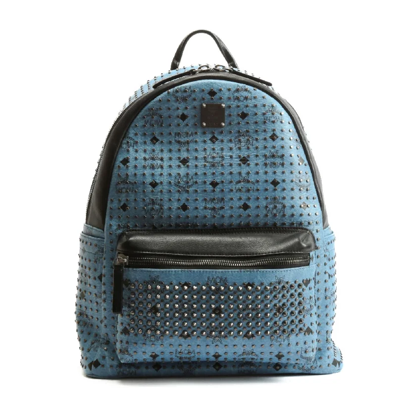 Designer Bags For Luxury Collectors With Offers MCM MMK Stark Special Large Backpack - Blue Designer Bags For Luxury Collectors With Offers MCM MMK Stark Special Large Backpack - Blue