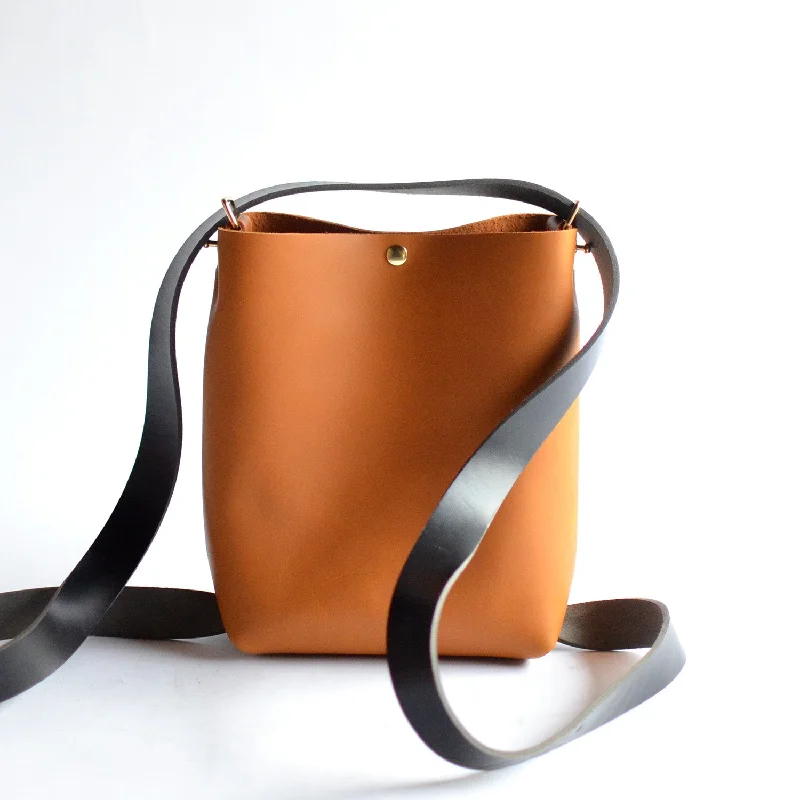 Affordable Handbags Mini Crossback (crossbody + backpack) - Honey Leather