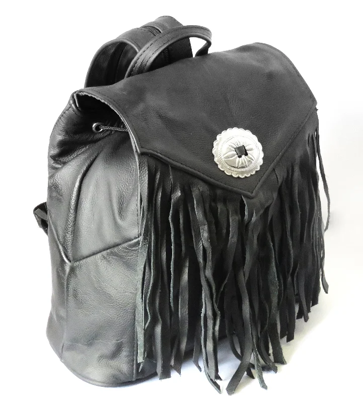 Bags For Personalized Gifts More Space. Better Utility. Black Leather Backpack