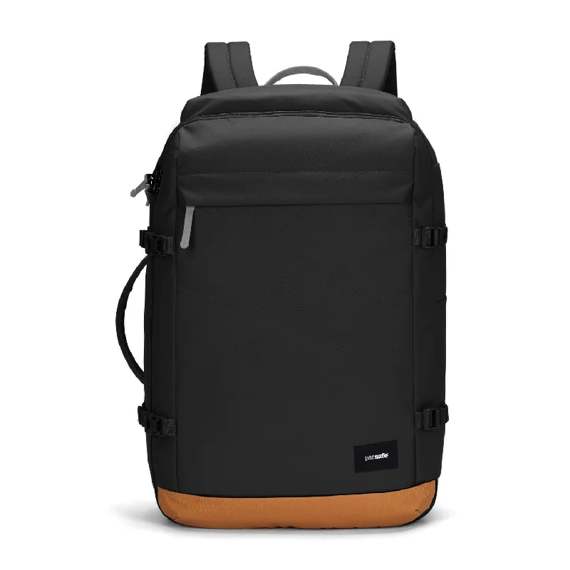 Eco-Friendly Bags For Sustainable Fashion Lovers Pacsafe GO Anti-Theft Carry-on Backpack 44L - jet black Eco-Friendly Bags For Sustainable Fashion Lovers Pacsafe GO Anti-Theft Carry-on Backpack 44L - jet black