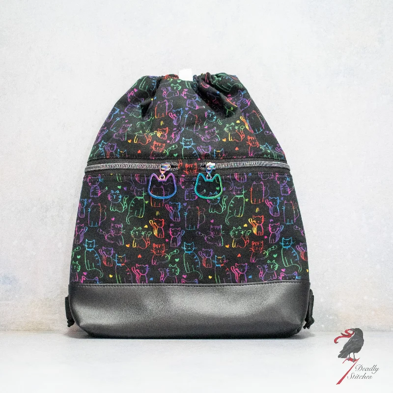 Modern And Limited-Time Offer Bags Rainbow Cats Begonia Backpack