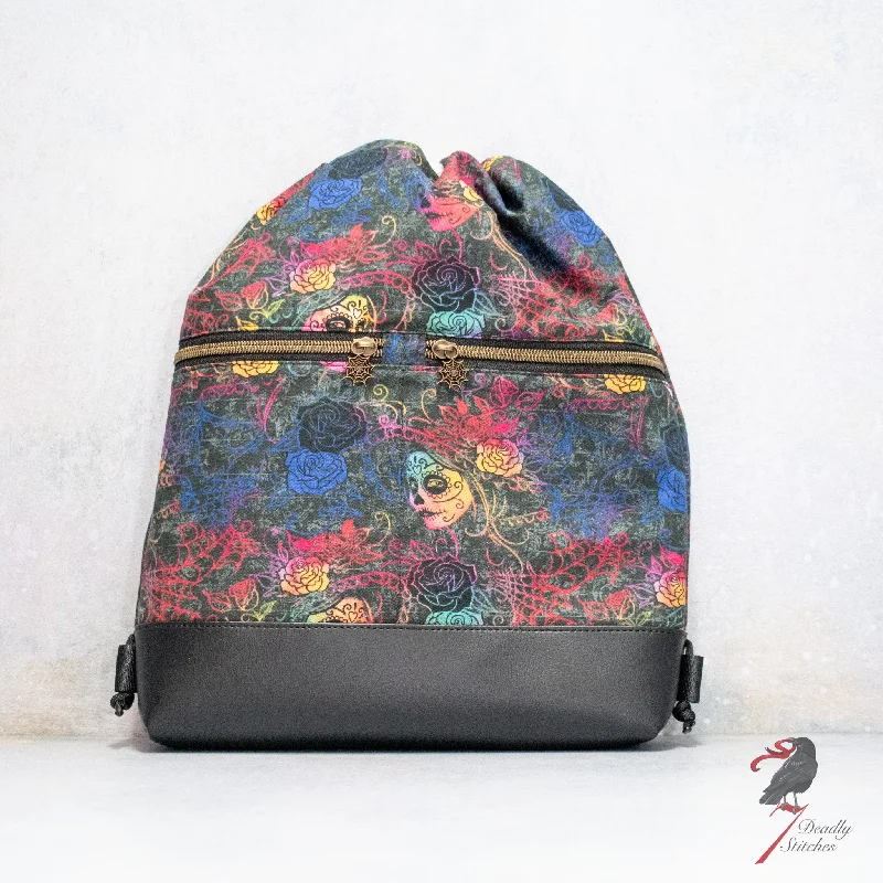 Compact Bags For Minimalist Travelers Rainbow La Catrina Begonia Backpack