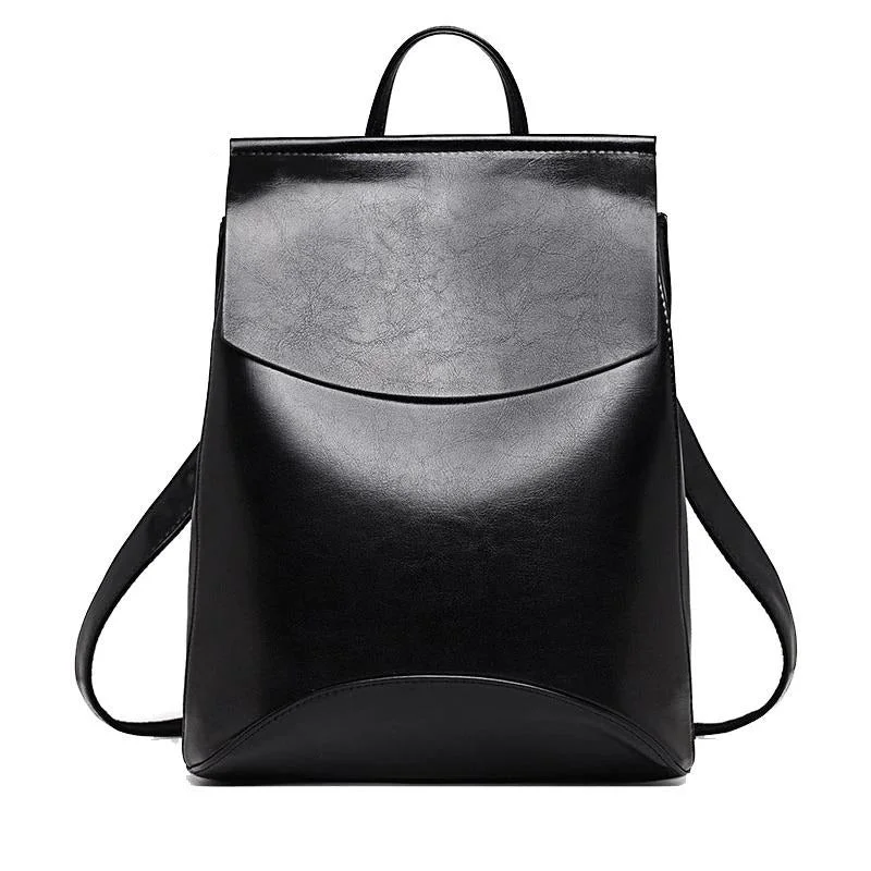 Luxury Seekers Sleek Youth Leather Backpack