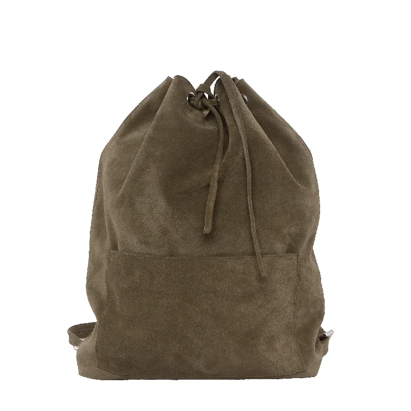 Bags With Discounts SUEDE BACKPACK BROWN