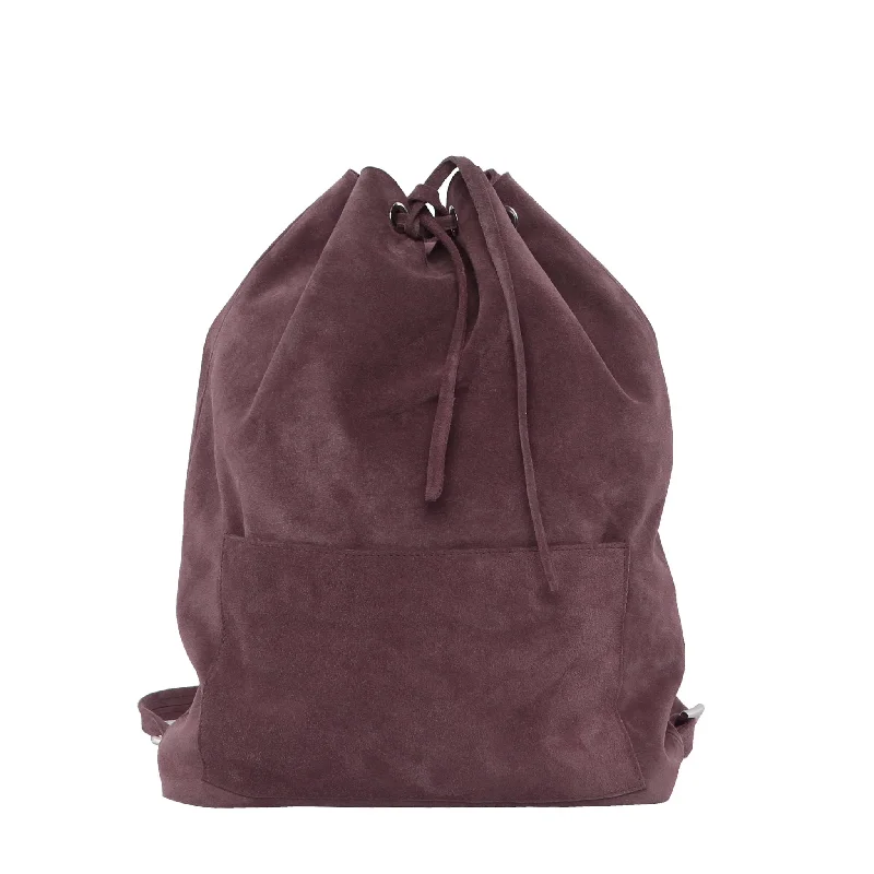 Bags For Outdoor Adventures SUEDE BACKPACK MARSALA