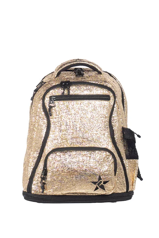 Odor-Resistant And Budget Bags Tinsel in Gold Rebel Baby Bag Dream with Black Zipper