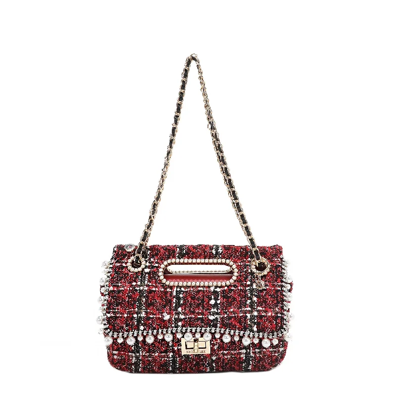 Bags With Limited-Time Deals TWEED CLUTCH FLAP BAG Discounted Designer Bags For Clearance Events