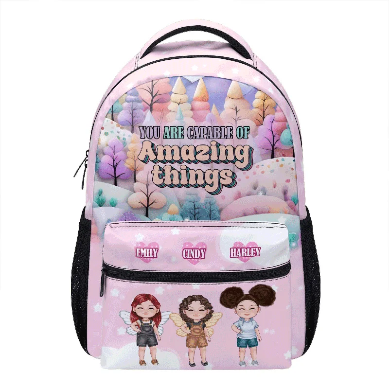 Bag Deals You Are Capable Of Amazing Things - Personalized Backpack SBHN50