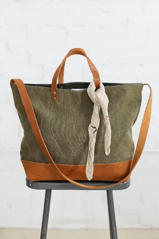 Spacious Bags With Holiday Promotions 1940's era Salvaged Military Canvas Tote Bag