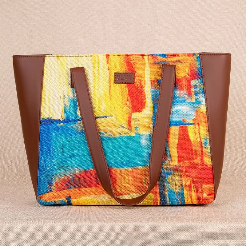 Luxurious But Budget-Friendly Bags Abstract Amaze Side Tote Bag
