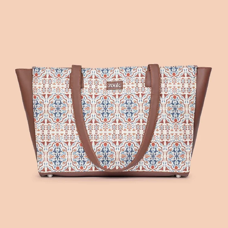 Stylish Yet Affordable Bags Agra Floral Office Tote Bag