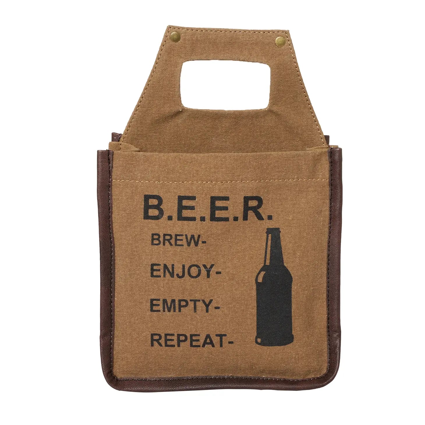 Affordable Bags For Budget Shoppers B.E.E.R 6 Pack Canvas Tote