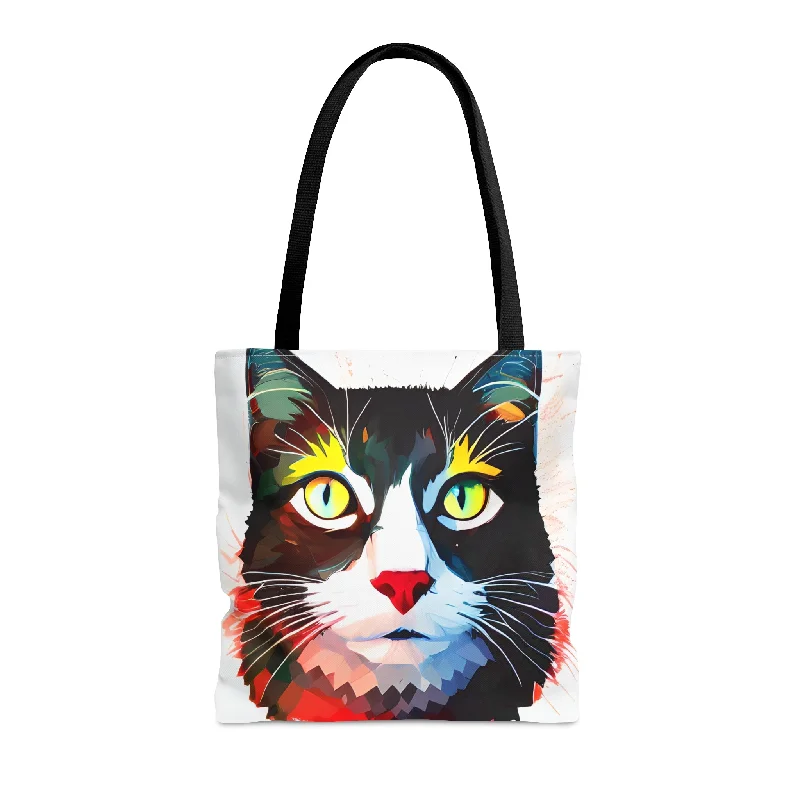 Active Lifestyles Black-White Cat Tote