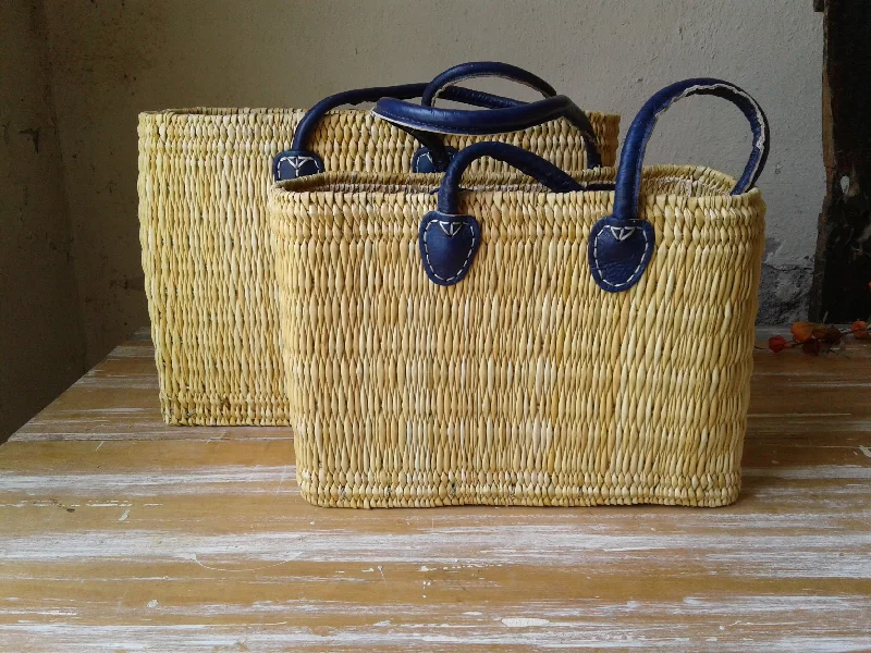 Affordable Bags Blue Handle Tote
