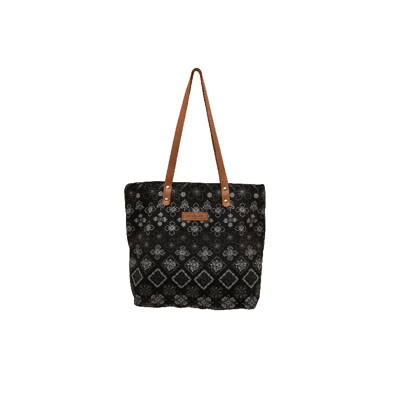 Edgy Bags For Bold And Daring Fashionistas Canvas Tile Print Dorothy Tote X Wini Awuondo Edgy Bags For Bold And Daring Fashionistas Canvas Tile Print Dorothy Tote X Wini Awuondo