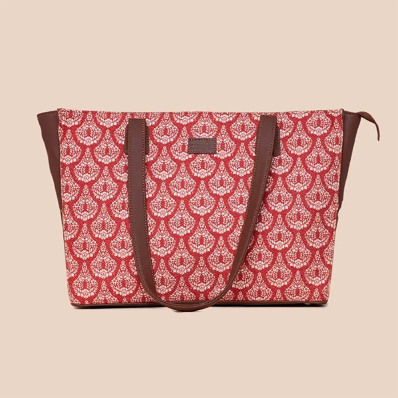 Bold And Flash-Sale Bags Chanderi Phool Office Tote Bag