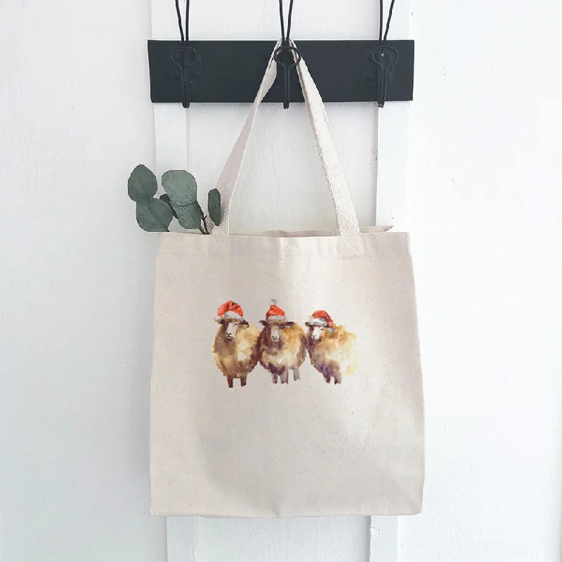 Luxury Bags With Premium Materials And Craftsmanship Christmas Sheep - Canvas Tote Bag