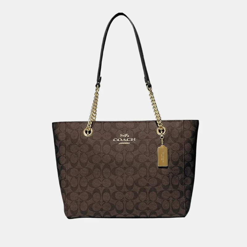 Bag For Luxury Lovers Coach Cammie Chain Tote In Signature Canvas