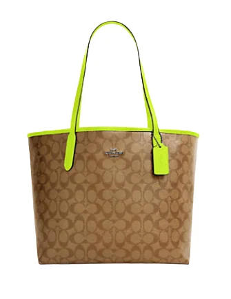 Luxury Bags For Working Professionals Coach City Tote In Signature Canvas