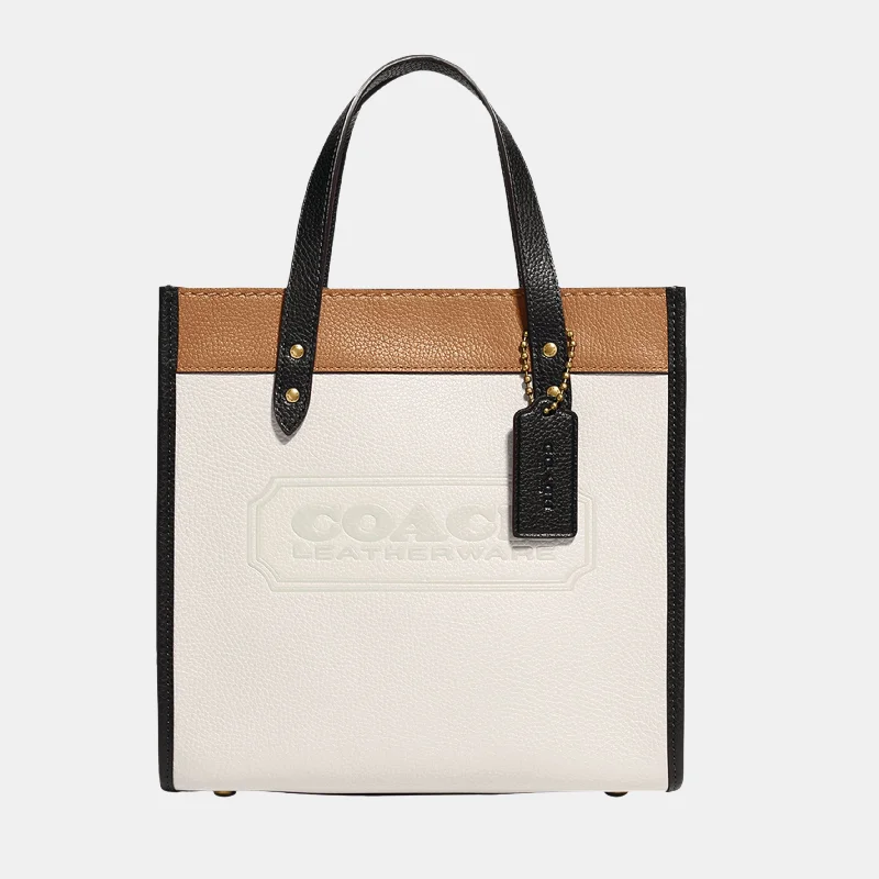 Evening Events Coach Colour-Block Leather Field Tote Bag