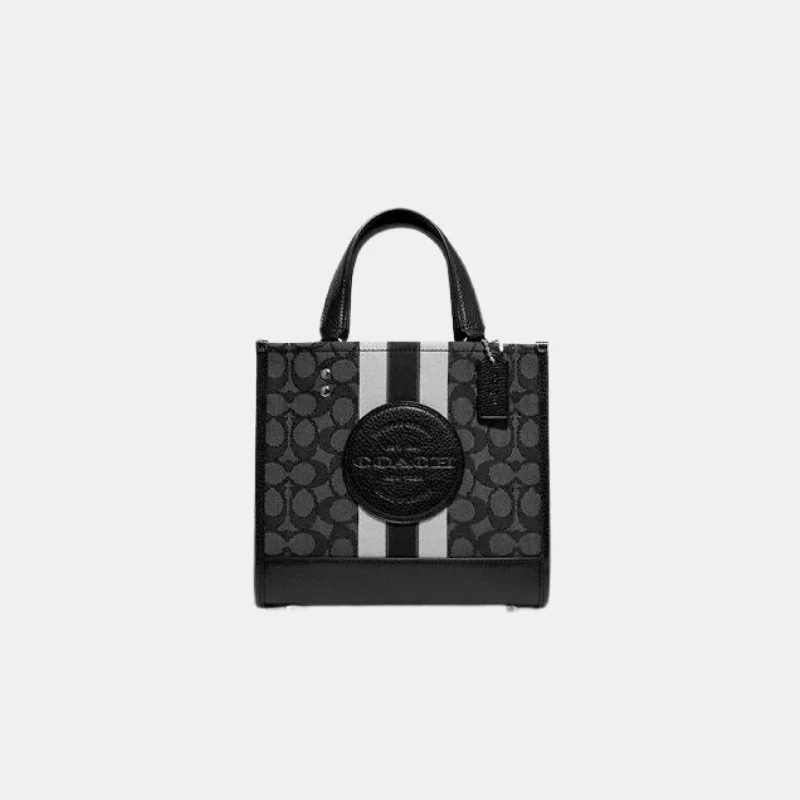Retro Lovers Coach Dempsey Tote 22 In Signature Jacquard With Coach Patch And Stripe Retro Lovers Coach Dempsey Tote 22 In Signature Jacquard With Coach Patch And Stripe