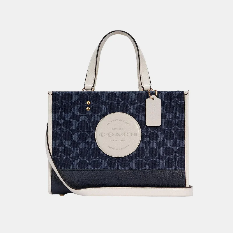 Bags For Free-Spirited And Artistic Styles Coach Dempsey Tote In Signature Denim With Coach Patch Bags For Free-Spirited And Artistic Styles Coach Dempsey Tote In Signature Denim With Coach Patch
