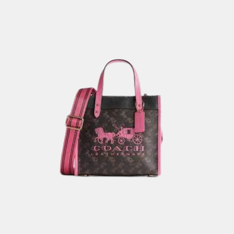 Black Friday Deals On Stylish Handbags Coach Field Tote In Signature Canvas With Horse And Carriage Print Bag Small - Pink Black Friday Deals On Stylish Handbags Coach Field Tote In Signature Canvas With Horse And Carriage Print Bag Small - Pink
