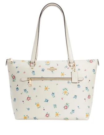 Luxury Bags For Working Professionals Coach Gallery Tote With Wild Meadow Print