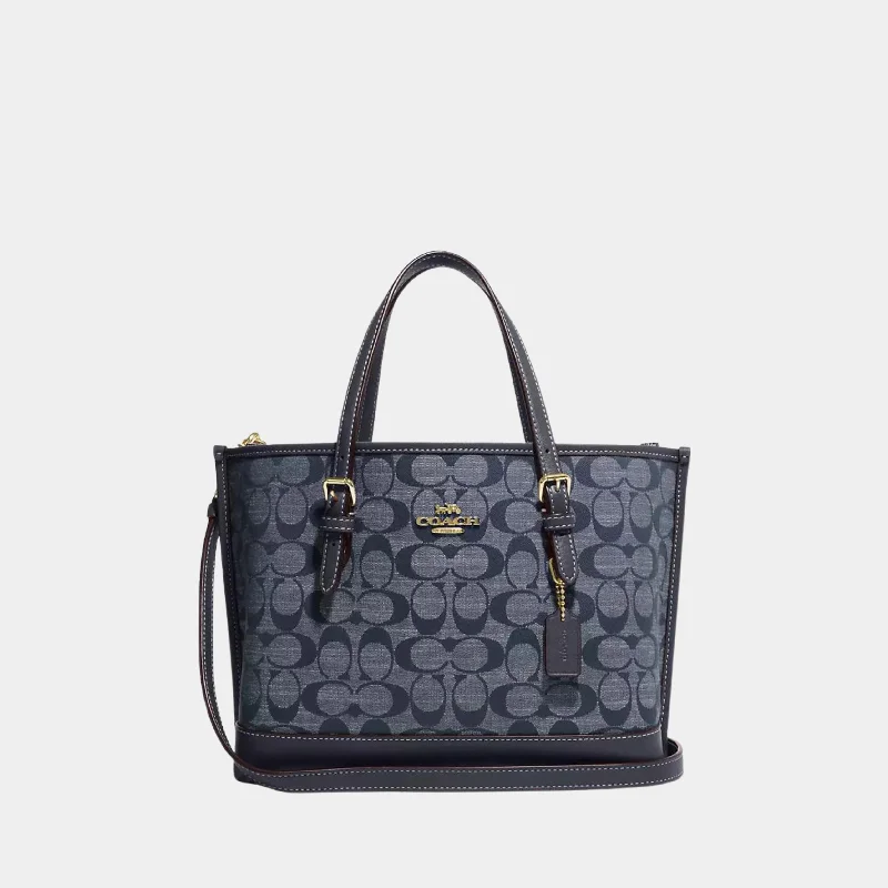 Inspired Bags For Modern Sophistication Coach Mollie Tote 25 In Signature Chambray in Denim Multi Inspired Bags For Modern Sophistication Coach Mollie Tote 25 In Signature Chambray in Denim Multi