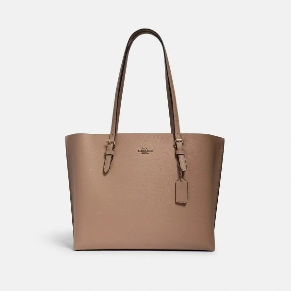Spacious Bags With Holiday Promotions Coach Mollie Tote Taupe Oxblood