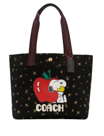 Affordable Bags Coach X Peanuts Tote With Snoopy