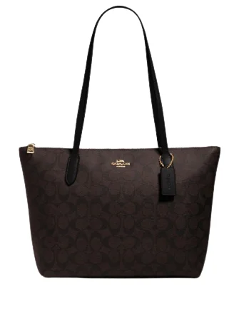 Active Lifestyles Coach Zip Top Tote In Signature Canvas