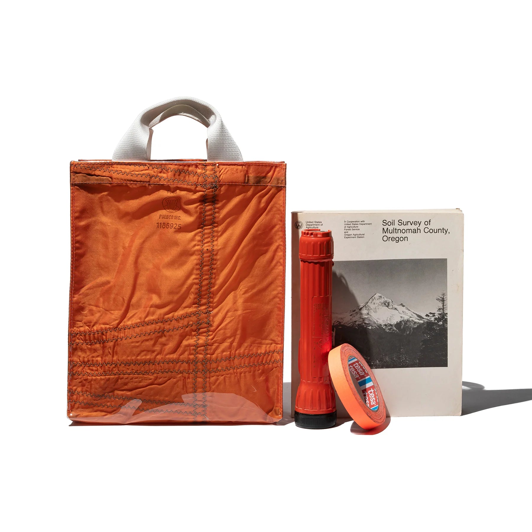 Evening Events Covered Parachute Document Bag in Orange