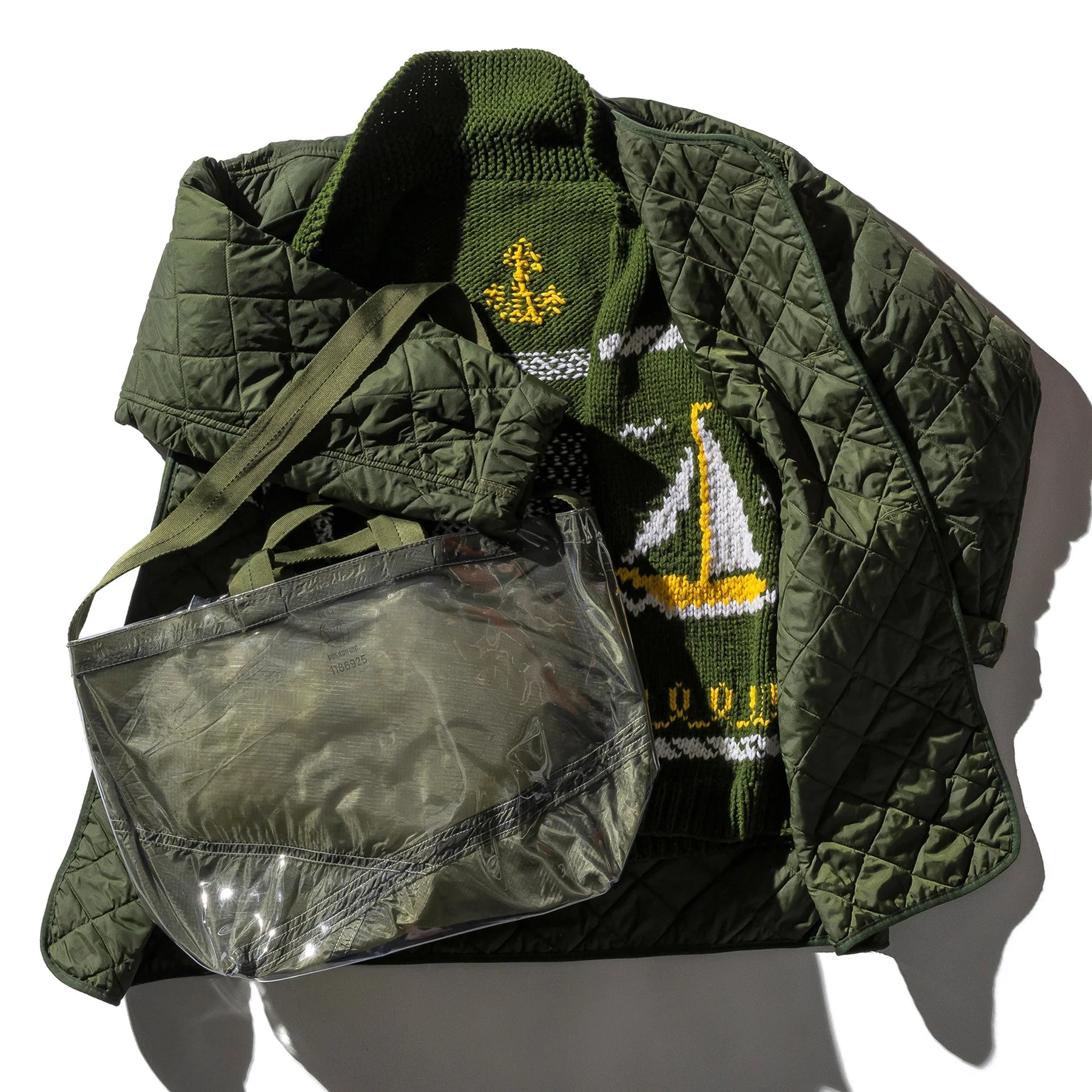 Trendy Bags For Teenage Girls Covered Parachute Shoulder Bag in Olive