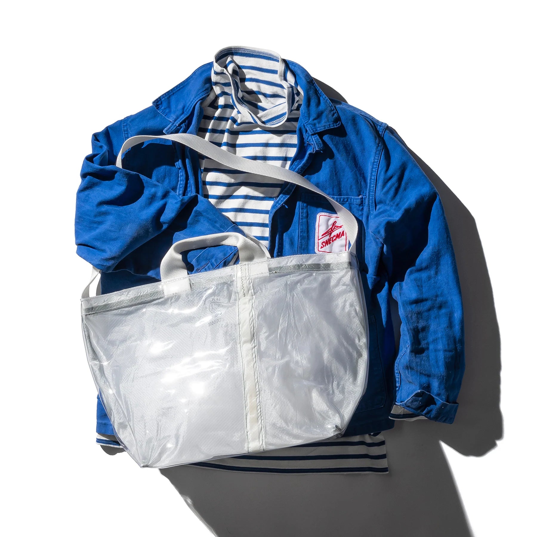 High-Quality Bags Covered Parachute Shoulder Bag in White