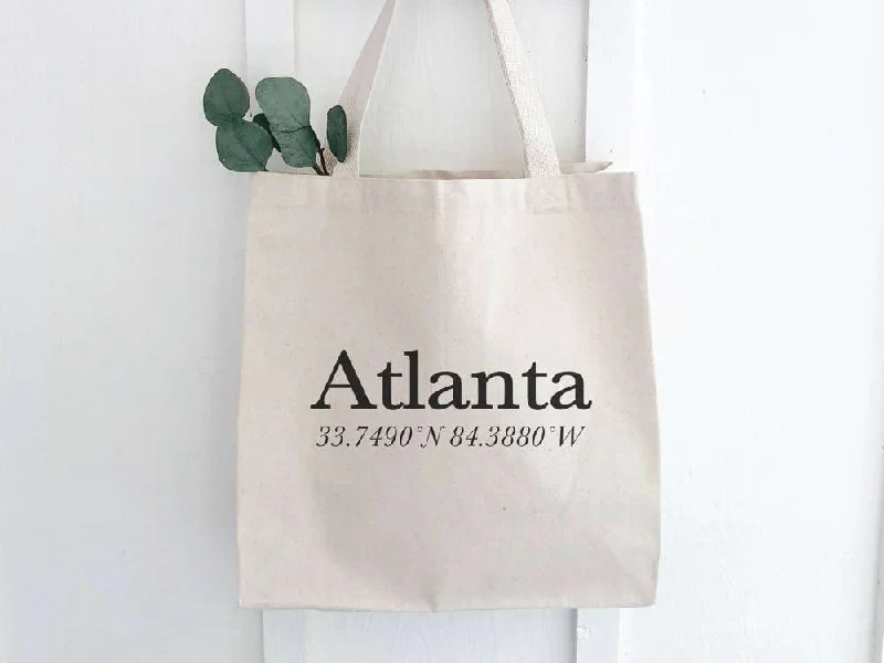 Everyday Bags For Work, School, Or Errands Customizable City and Coordinates - Canvas Tote Bag Everyday Bags For Work, School, Or Errands Customizable City and Coordinates - Canvas Tote Bag