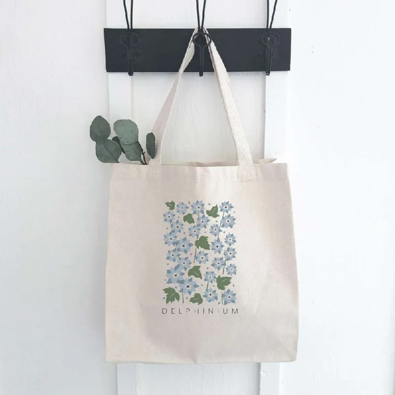 Black Friday Deals On Stylish Handbags Delphinium (Garden Edition) - Canvas Tote Bag