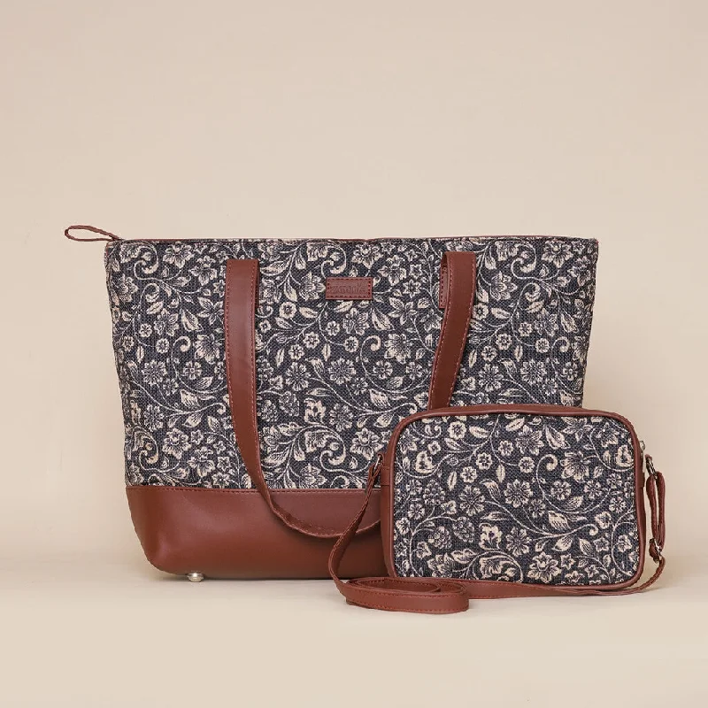Inspired Bags For Luxury Fashion Lovers FloMotif - Shoulder Tote Bag & Sling Bag Combo Inspired Bags For Luxury Fashion Lovers FloMotif - Shoulder Tote Bag & Sling Bag Combo