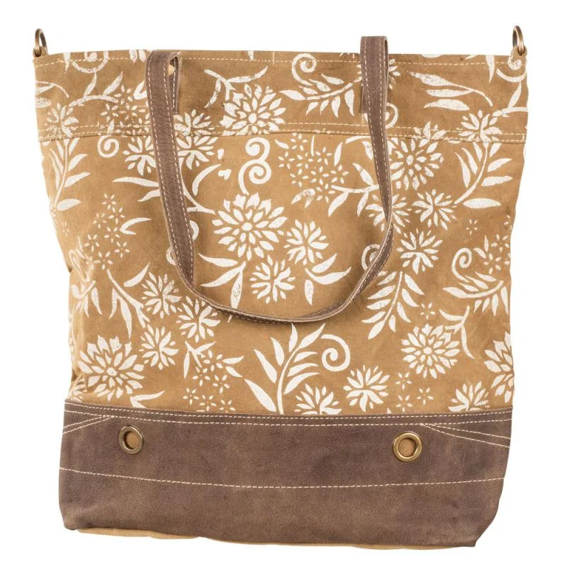 Inspired Bags For Luxury Fashion Lovers Floral Pattern Tan Tote