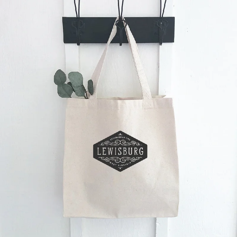 Bags For Free-Spirited And Artistic Styles Flourish Sign w/ City, State - Canvas Tote Bag