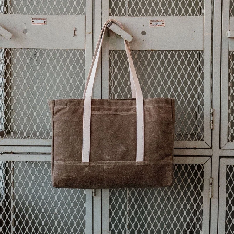 Luxurious Bags With Limited-Time Offers Gaviota Canvas Tote - Brush Brown/Veg-Tanned