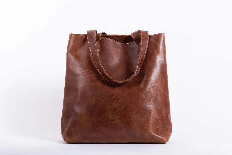 Lightweight And Affordable Bags Hanna Leather Tote - Almond Brown