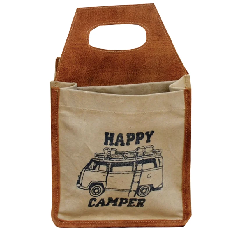 Wholesale Bags For Resellers Happy Camper VW 6 Pack Canvas Tote