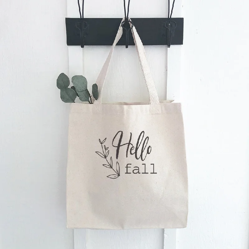 Tsa-Approved Bags For Hassle-Free Airport Security Hello Fall (sprig) - Canvas Tote Bag