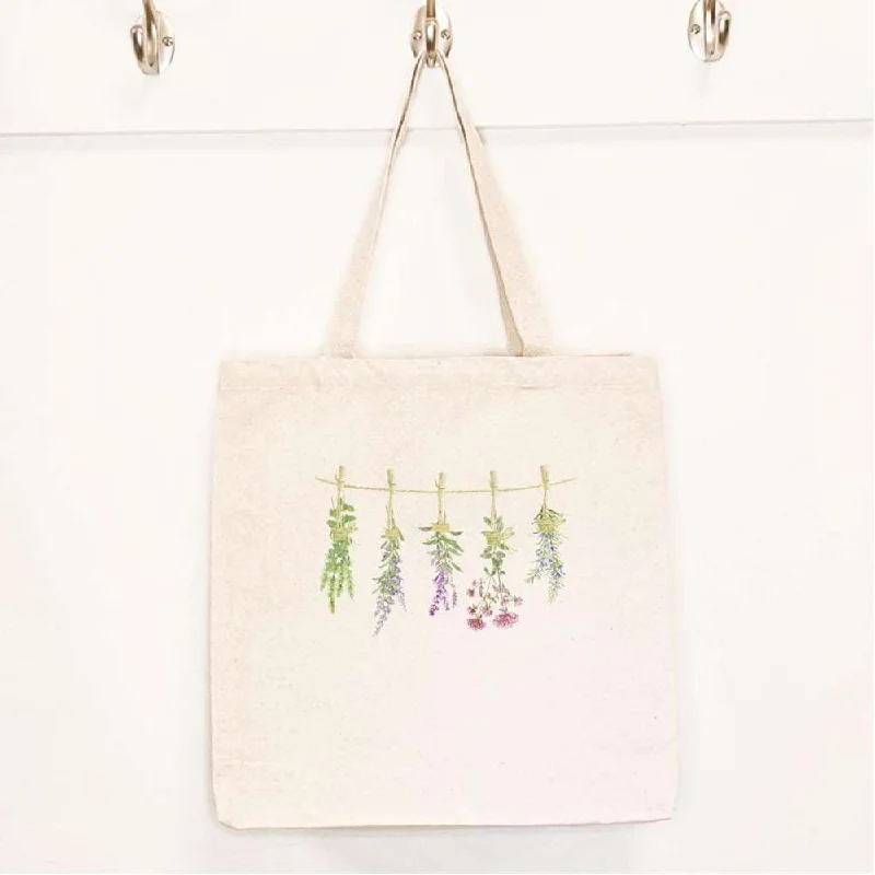 Active Lifestyles Herbs on a Line - Canvas Tote Bag