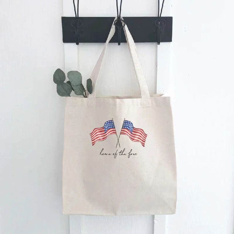 Luxury Seekers Home of the Free Flags - Canvas Tote Bag