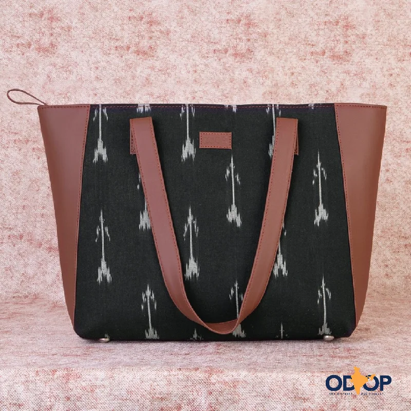 Rustic Bags For Outdoor And Nature-Inspired Looks Ikat Arrow Side Tote Bag