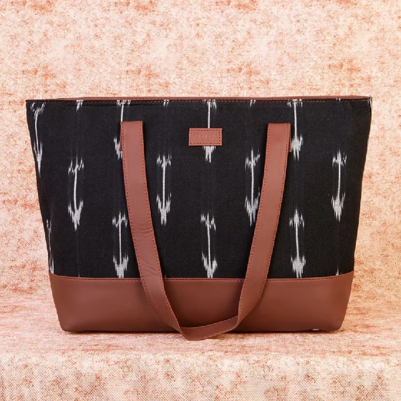 Luxury Bags For Professionals With Discounts Ikat Arrow Shoulder Tote Bag