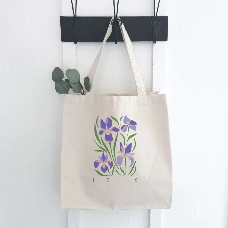 Designer Bags For Luxury Collectors Iris (Garden Edition) - Canvas Tote Bag