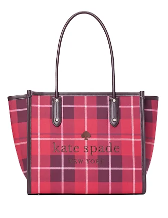 Trendy Bags For Women And Men In 2025 Kate Spade New York Ella Plaid Tote